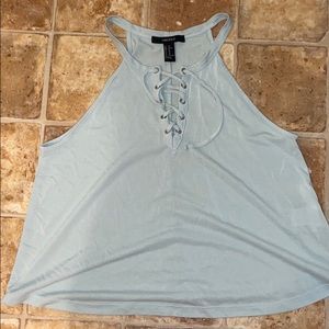 Lace up tank top